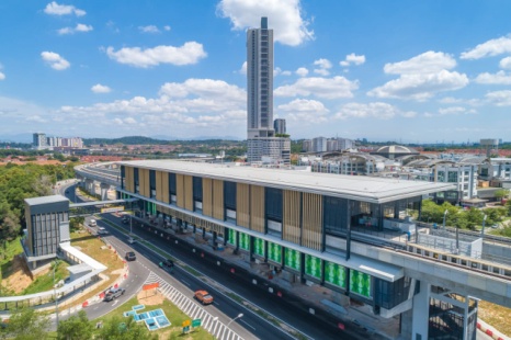 MRT station aerial view